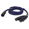 Cavo XLR DAP AUDIO FL38150 BILANCIATO DA 2 XLR FEMMINA A 1 XLR MASCHIO LUNGHEZZA 1,5 MT